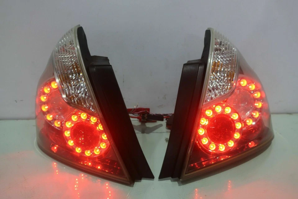 Luces traseras LED NEGRAS 05-11 JDM Nissan Fuga Y50 Infiniti M35 M45 PAR OEM Foto 3 de 4