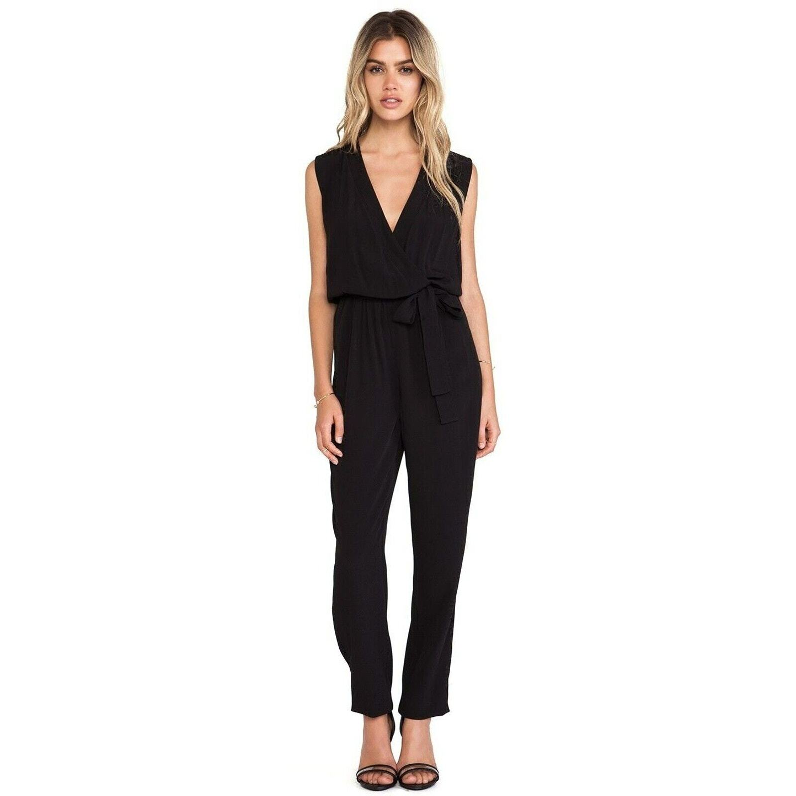 Diane Von Furstenberg Jumpsuit S2 Quiet Luxury Designer Work Wedding Old Money