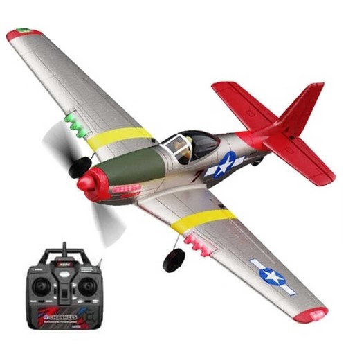 RC P-51 Mustang Brushless Warbird 450mm Wingspan RTF With 2 Batteries AU Stock - Picture 2 of 21