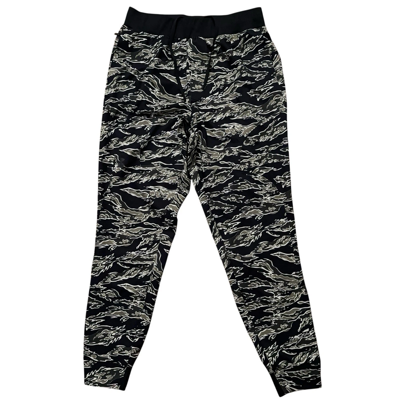 Under Armour Unstoppable Joggers Mens Size M Drawstring Tiger Stripe Camo Black