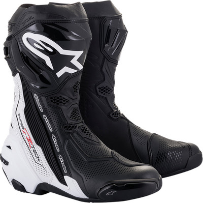 Alpinestars 2220121-12-45 Supertech R Vented Boots US 10.5 / EU 45 Black/White