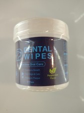 NOVEHA Pets Dental Finger Wipes 50pcs Mint for Dogs  Cats Oral Care SEALED