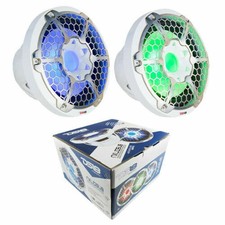 10" 300 Watt RMS 4-Ohm White Marine RGB LED Subwoofer Pair NXL10SUB DS18