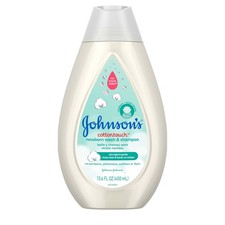 Johnson's CottonTouch Newborn Baby Wash and Shampoo 13.6 Oz Tear Free Gentle ...
