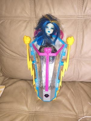 Monster High Freaky Fusion Recharge Chamber & Frankie Stein Doll RARE HTF 2008