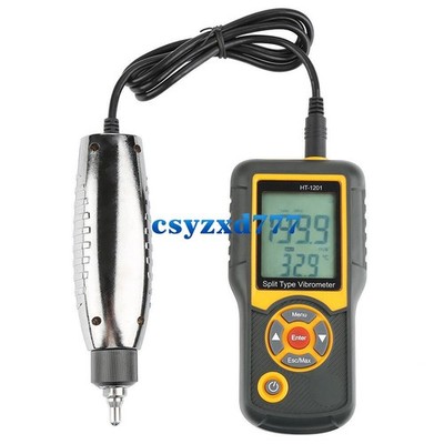 HT-1201 Digital Split Type Vibration Meter Temperature Tester Vibrometer Kit  KD