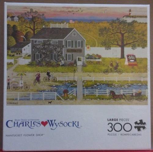 Charles Wysocki - Nantucket Flower Shop - 300 piece puzzle - COMPLETE