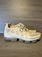 Nike Air VaporMax Plus 'Pure Platinum' 924453-100 Triple White Men’s Size 10