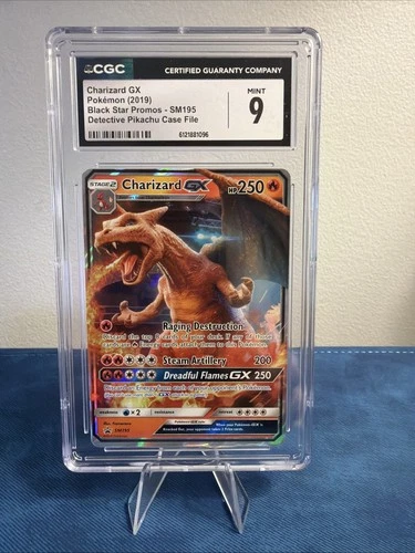 Pokemon Black Star Promos Detective Pikachu Case File SM195 Charizard GX CGC 9