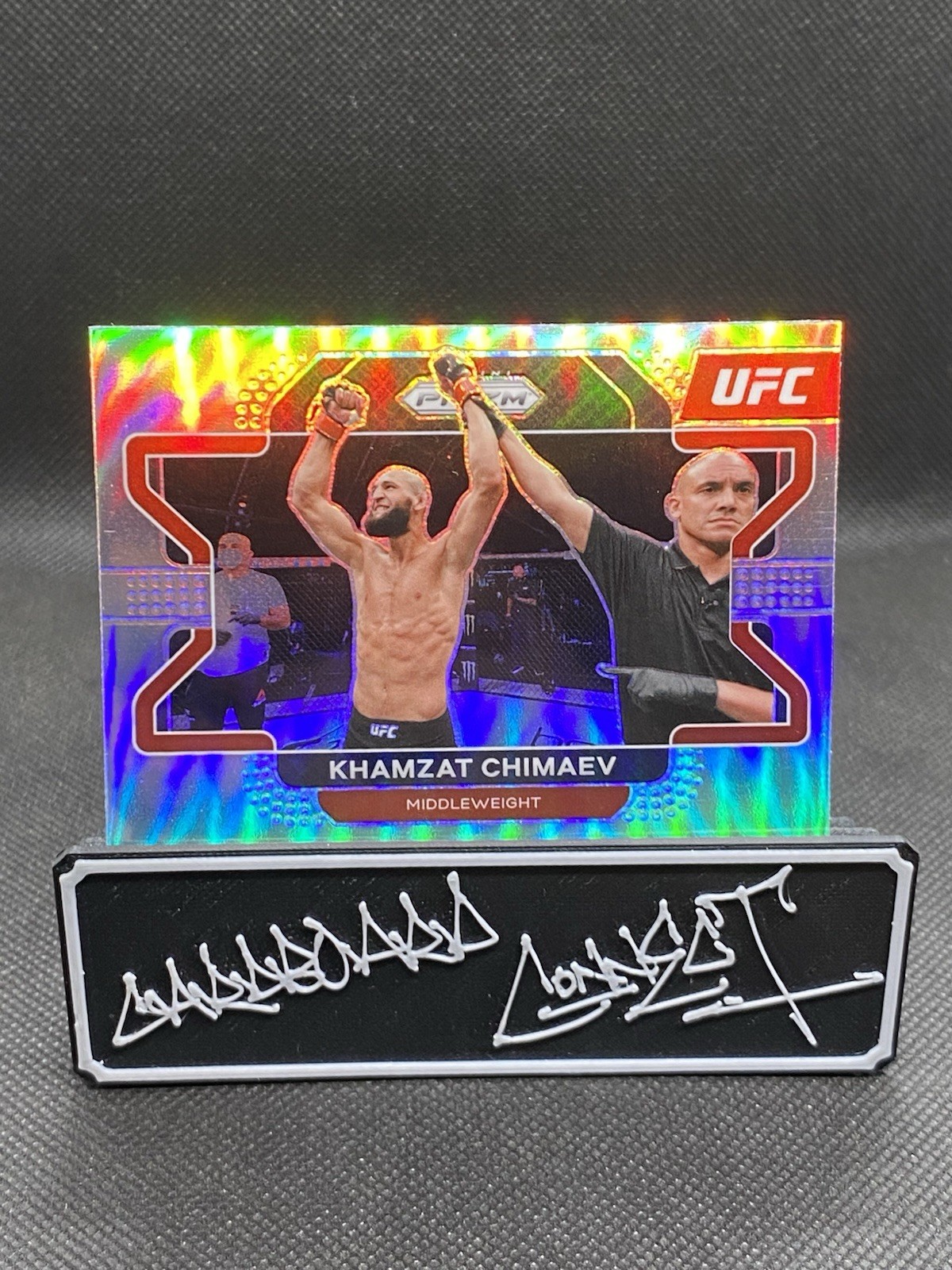2022 Panini Prizm UFC - Khamzat Chimaev #94 Silver Prizm