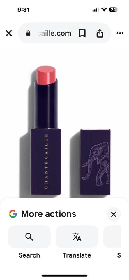Chantecaille Lip Veil Impatiens - Ripe peach-pink lipstick new in box - Image 3 of 4