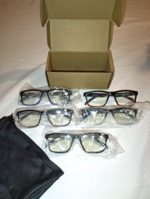 acavefox 5 Pack Reading Glasses +3.00 Readers Blue Light Blocking NIB