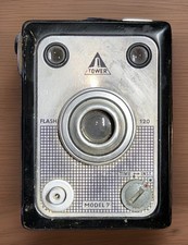 Vintage Tower Model 8 120mm Roll Film 110mm Lens Rare Box Camera - Untested