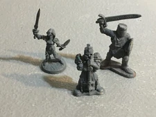 A32611 RAL PARTHA MINIATURES METAL 3 PK PALADIN KNIGHT FIGHTER D&D