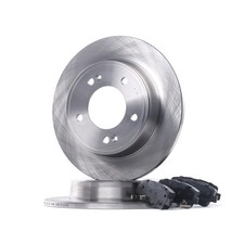 RIDEX Bremsenset Hinten Bremsscheiben Beläge für VW Polo Schrägheck (6R1, 6C1)