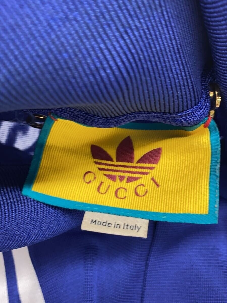 GUCCI adidas Long Sleeve Shirt L Rayon Blue 700477 thumbnail 3