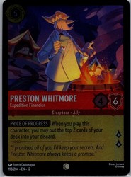 Preston Whitmore - Expedition Financier [Wilds Unknown 110/204] Cold Foil