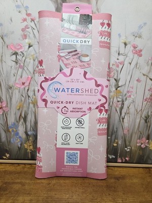 Decorative Cake Quick Dry WaterShed Drying Dish Mat 15''x20'' Spring Decor 