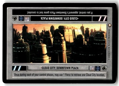 1998 Star Wars Special Edition Limited Card - R Cloud City: Downtown Plaza LS