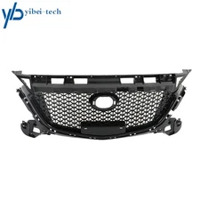 For Mazda 3 2017 2018 Front Bumper Upper Grille W/o Sensor Hole Honeycomb Grill