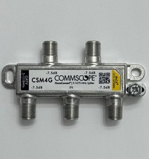 HomeConnect CSM4G 4-Way Coax Splitter 5&ndash;1675MHz RG6 Compatible TV Internet Cable