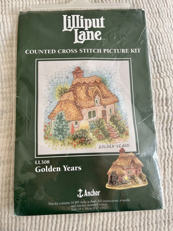 Anchor Lilliput Lane LL308 Golden Years Counted Cross Stitch Kit NEW - Image 3 of 4