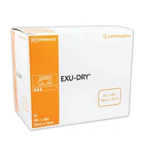 Smith and Nephew Exu-Dry Wound Dressing 4" X 6" Box of 10, Exp 2027