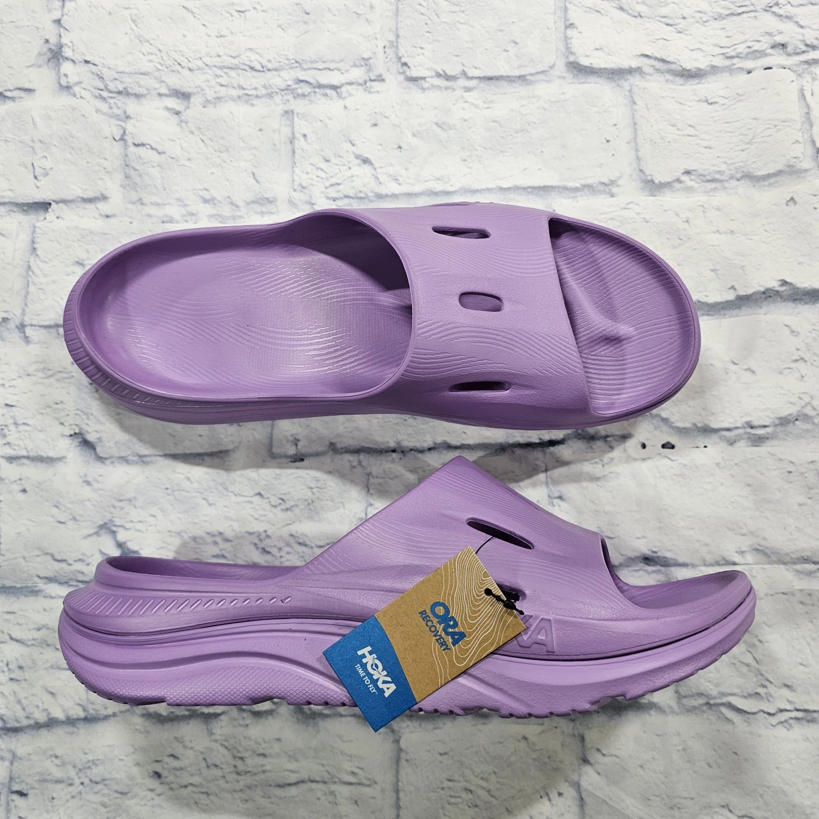 HOKA ONE ONE Sandali Hoka One UOMO 13 DONNA 15 Ora Recupero Slide 3 FL1123C Violet Bloom