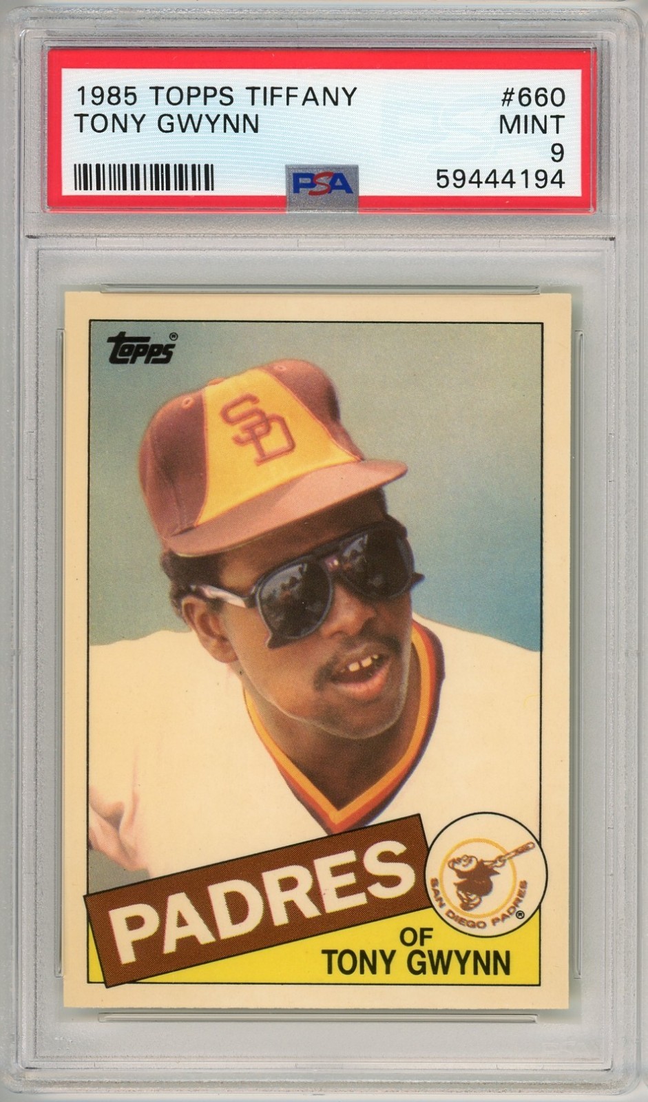 Tony Gwynn 1985 Topps Tiffany #660 PSA 9 Padres HOF Low Pop 275 Only 5k Sets
