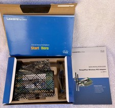 NEW Linksys by Cisco WMP110 RangePlus Wireless PCI Adapter 802.11g SEALED INSIDE