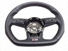 AUDI A3 8Y S-LINE MULTIFUNCTION FLAT BOTTOM LEATHER STEERING WHEEL 82A419091AG