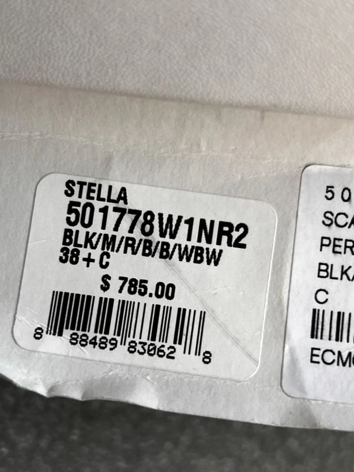 Женские черные кожаные кроссовки на платформе Stella McCartney Elyse Stars 38,5 с коробкой - Изображение 4 из 4