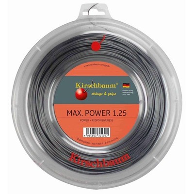 Kirschbaum Max Power Saitenrolle 200m-Anthrazit