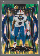 2024 Panini Select Kaiir Elam Concourse Level Green & Yellow Shock Parallel