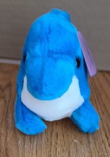 NWT/Protector Swibco Puffkins Rare Splash the Dolphin Plush stuffed animal