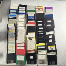 Lot of 100 -3.5 Floppy Disks Amiga Diskettes ...