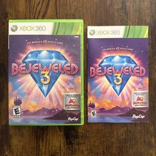 Bejeweled 3 Microsoft Xbox 360 Case  Manual Only No Game