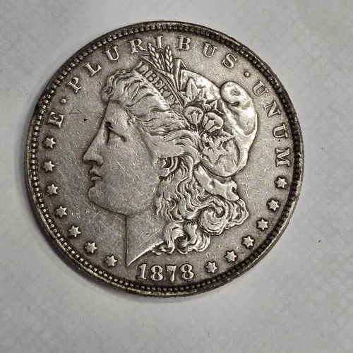 1878 8TF Morgan Silver Dollar VF/XF SKU:SA001