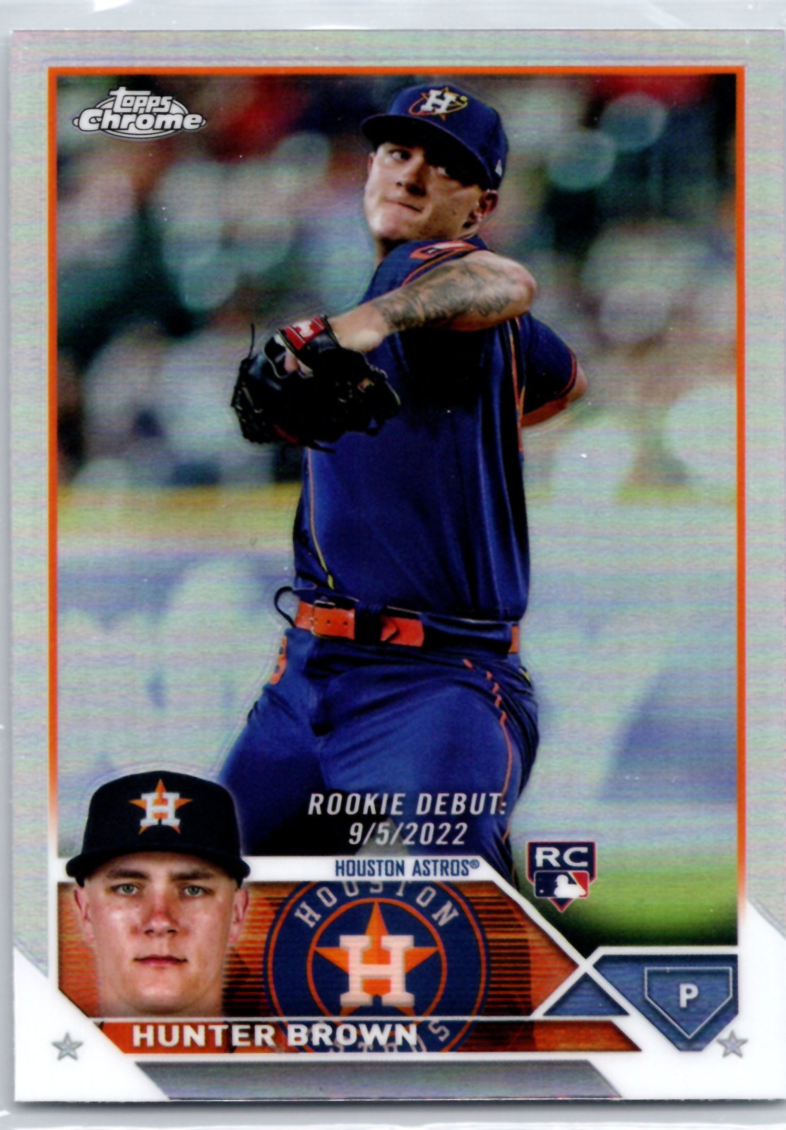 2023 Topps Chrome Update #USC163 Hunter Brown Refractor