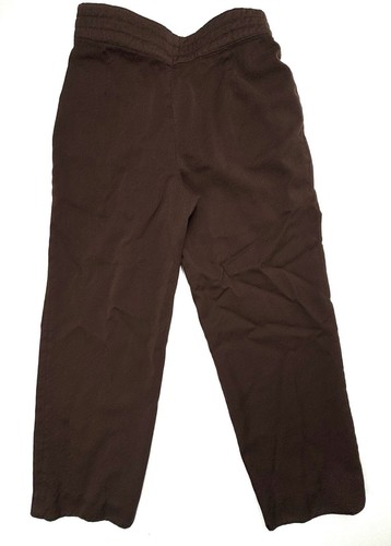 Escada Wool Pants Womens 38/8 28X26 Brown High Rise Straight Leg Button Side GUC - Picture 2 of 9