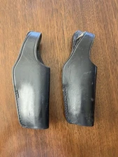 2-7011U Dutyman L F Holster PLAIN BLACK Leather both Together