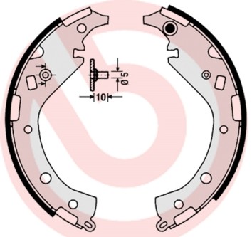 Brembo S 83 549 Bremsbackensatz For Toyota-image