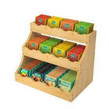 Tea Bag Organizer, 3 Tier Vertical Tea Organizer, Tea Holder For Kitchen Isla...