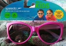 Speedo Occhiali da Sole Polarizzati per Bambini - Viola Neon: Protezione UV, Età 3-6