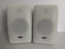 Polk Audio M Series M2 Angled Wall Speakers w/ Wall Mounts White - TESTED