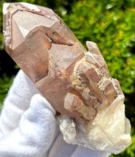 USA SALE SEE VIDEO 198g 4.2" PHANTOM SMOKY HEMATOID QUARTZ POINT CASCADE STARBRA