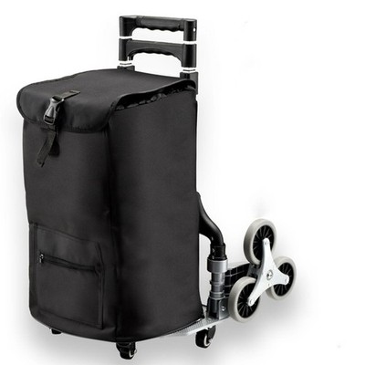 Folding Trolley Shopping Cart Storage Bag 38x26x49cm for Stair Climbing Utility