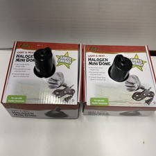 Zilla - Light  Heat Halogen Mini Dome Terrarium Reptile Lamp Fixtures 2 Pieces