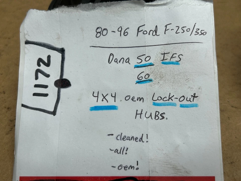 80-96 Ford OEM Bronco F-150 Dana 44 IFS - manual 4x4 bloqueo bloqueo bloqueo par de bujes Foto 2 de 4