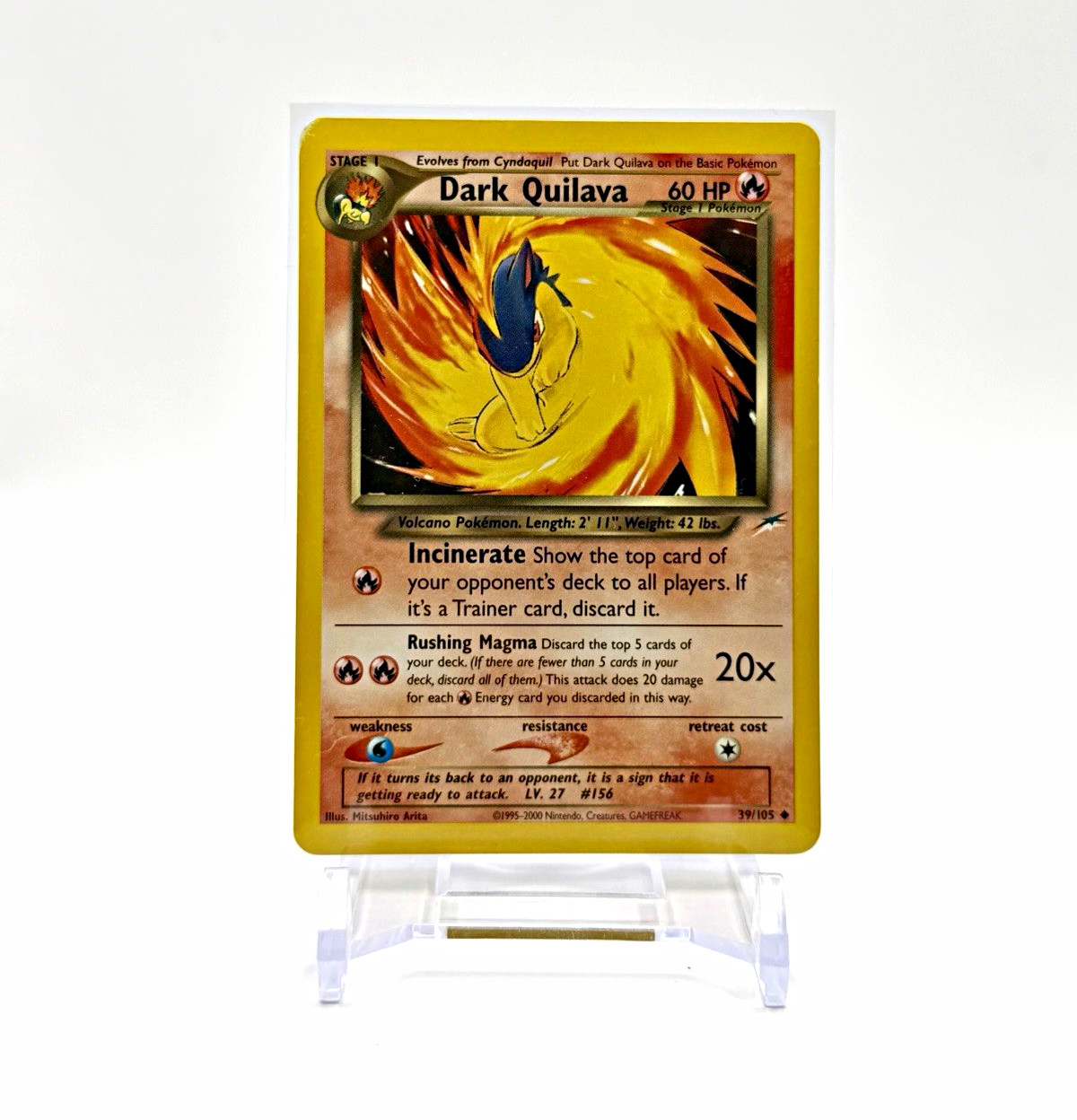 Dark Quilava 39/105 - Neo Destiny Regular Uncommon Eng 2000 - NM/LP